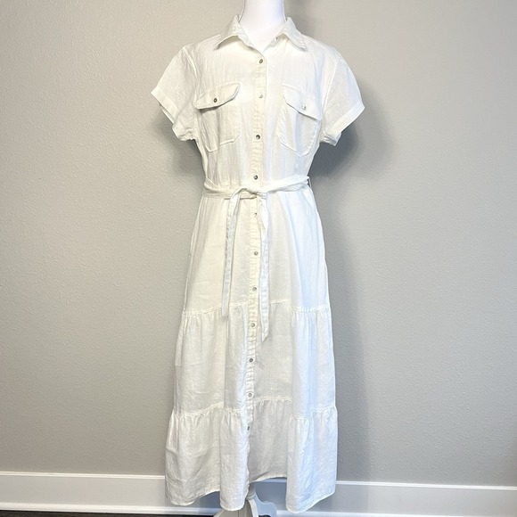 knee length dresses for ladies Linen Crest Button Blazer – Elie Tahari main image 1